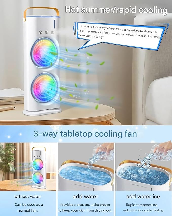 Double End Air Cooler Mist Fan