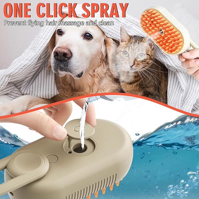 Handle Pet Steam Brush