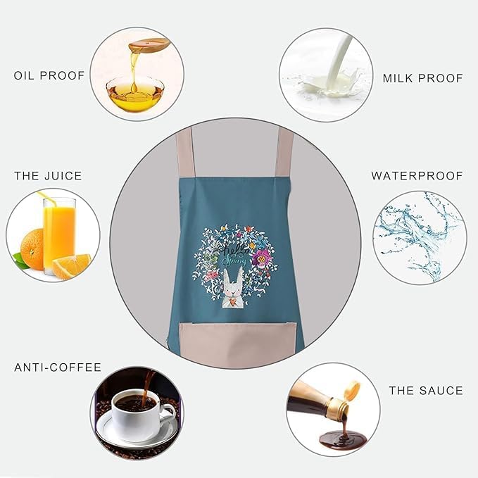 Waterproof Kitchen Pocket Apron