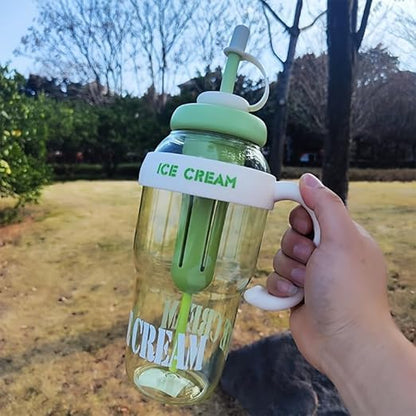 Ice Cream Bottle | Glass Bottle | Reusable | Milkshakes | Smoothies