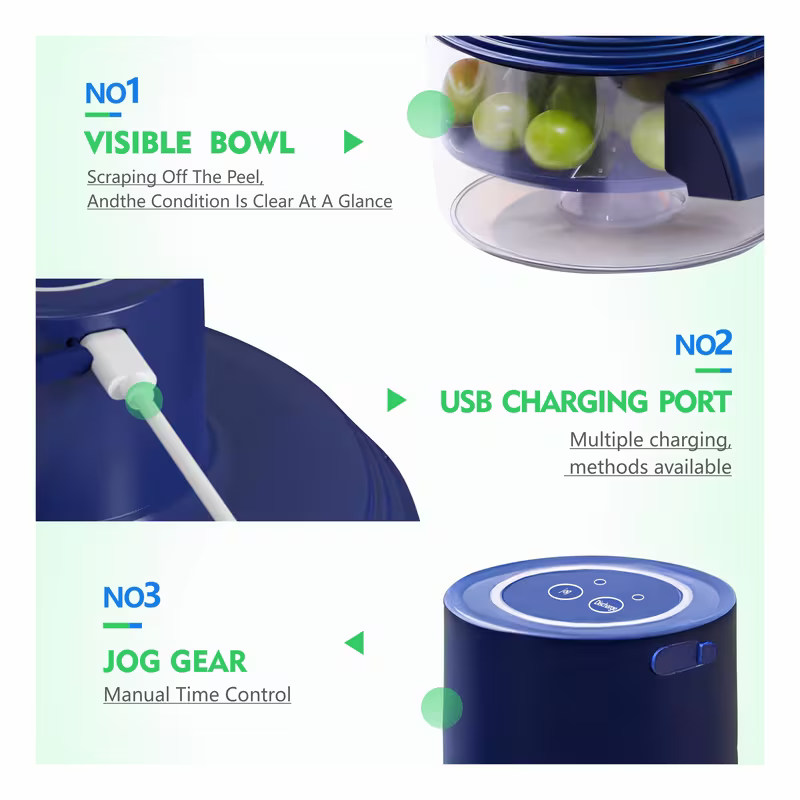 Electric Automatic Peeler Machine | Garlic | Grapes |  Fruit and Vegetable | Rechargeable