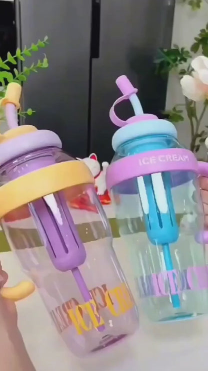 Ice Cream Bottle | Glass Bottle | Reusable | Milkshakes | Smoothies