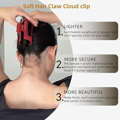 Silicone Soft Hair Claw Clip